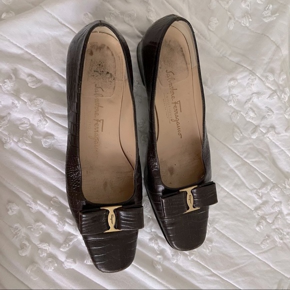 Salvatore Ferragamo Bow square toe pump - Picture 4 of 8